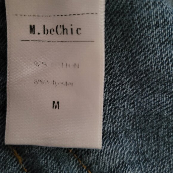 M. BECHIC denim Boutique Button-Down Maxi Denim Jean Skirt Women’s M, Like New - Picture 5 of 9